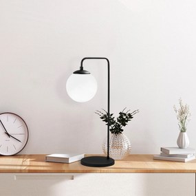 Candeeiro de Mesa Viran – Preto e Branco – 17 x 25 x 55 cm