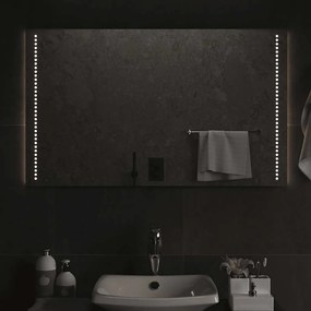 vidaXL Espelho de casa de banho com luzes LED 100x60 cm