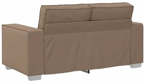 Sofá Loveseat vidaXL Cappuccino 120 cm em Couro Sintético