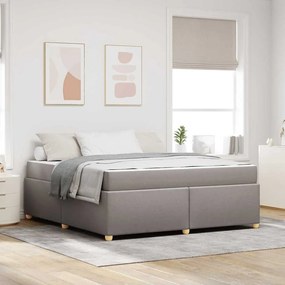 vidaXL Estrutura da Cama Cinzento-acastanhado 180 x 200 cm tecido