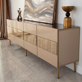 Móvel TV Leon – Bronze Dourado – 180 cm x 59 cm x 35 cm