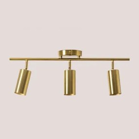 Lâmpada De Teto Orientável Em Metal Plusie Dourado - Sklum