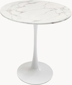 Mesa de jantar redonda com efeito mármore Schickeria