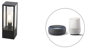 LED Candeeiro de pé exterior inteligente preto 40 cm incl. Wifi ST64 - Charlois Design