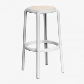 Banco Alto De Jardim Em Polipropileno Omara Cinza Claro & ↑75 Cm - Sklum