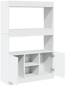 Armário alto 92x33x140 cm derivados de madeira branco