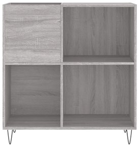 Armário p/ discos 84,5x38x89 cm derivados madeira cinza sonoma