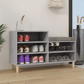 Sapateira 102x36x60 cm derivados de madeira cinzento sonoma