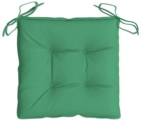 Almofadões para móveis de paletes 2 pcs tecido oxford verde