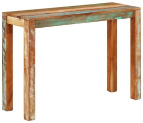 Mesa consola 110x35x76 cm madeira recuperada maciça