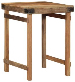 Mesa de Jantar vidaXL 55x60x76 cm em Madeira Recuperada