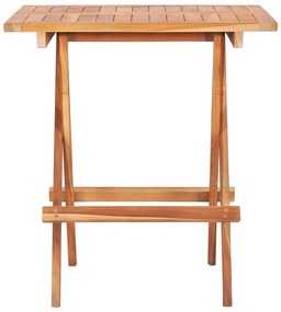 Conjunto bistrô c/ almofadões antracite 3 pcs teca maciça