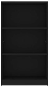 Estante c/ 3 prateleiras 60x24x109 cm madeira processada preto
