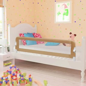 Barra segur. cama infantil 150x42cm poliéster cinza-acastanhado