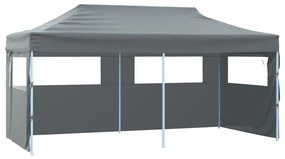 Tenda Dobrável Pop-Up Paddock Profissional Impermeável - 3x6 m - Cinze