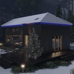 328619 vidaXL Luz Natal em forma pingente gelo 100 pcs acrílico azul