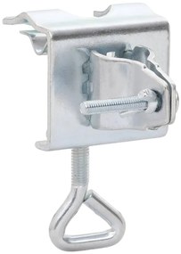 Grampos de guarda-sol para varanda 2 pcs 32 mm aço galvanizado