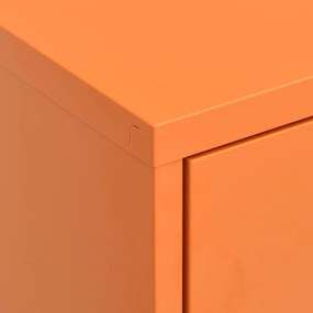 Armário de arrumação aço 80x35x101,5 cm laranja