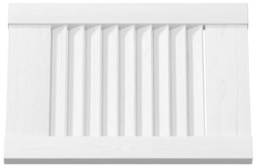 Portas de armário 4 pcs design de persiana 39,5x29,5 cm branco
