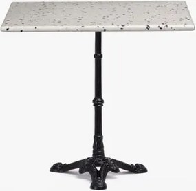 Vertuo Mesa De Bar Em Terraço Branco & Quadrado & Preto - Sklum