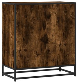 Aparador 68x35x76 cm deriv. de madeira/metal carvalho fumado