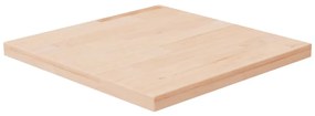 vidaXL Tampo de mesa quadrado 40x40x2,5 cm carvalho maciço não tratado