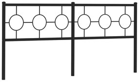 Cabeceira de cama 180 cm metal preto