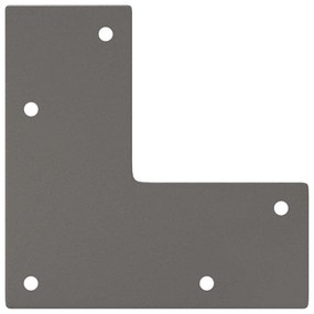 Pernas de grampo para mesa de centro 4 peças Aço natural 30 cm Aço mac