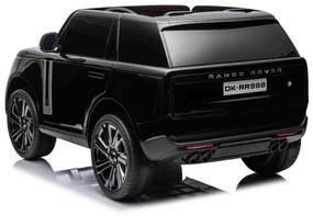 Carro elétrico para Crianças Range Rover, 2 lugares bancos em couro sintético, rádio com entrada USB, tração traseira com suspensão, bateria 12V7AH, r