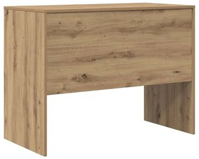 Secretária Carvalho Artesanal MDF 100 x 50 x 76 cm Simples