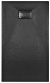 Base de chuveiro SMC 120x70 cm preto