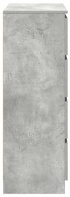 Aparador 80x35x99 cm derivados de madeira cinzento cimento