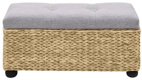 Conjunto de bancos 2 pcs erva marinha cinzento