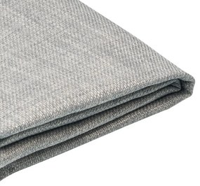 Capa em tecido cinzento claro 140 x 200 cm para cama FITOU	 Beliani