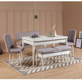 Banco Vina – Branco – 110 x 46 x 40 cm