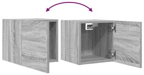 Móveis de TV de parede 4 pcs 30,5x30x30 cm cinzento sonoma