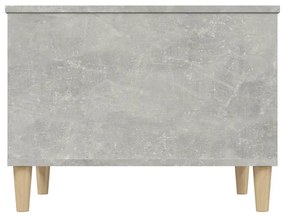 Mesa de centro 60x44,5x45 cm derivados madeira cinzento cimento