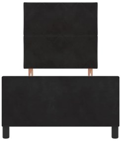Estrutura de Cama vidaXL Preta 90x200 cm Veludo