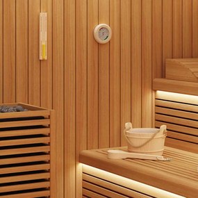 vidaXL Conjunto de Acessórios de Sauna 4 pcs Castanho