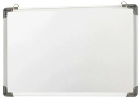 Quadro de escrita magnético 60x40 cm aço branco