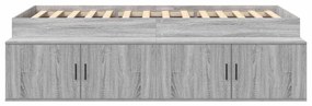 Estrutura de Cama Cinza Sonoma 100x200 cm