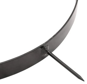 Rolo relvado jardim c/ grampos arejamento 63L ferro/aço preto