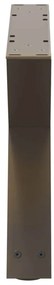 Pés para mesa de centro 2 peças aço natural 50x(30-31,3) cm aço