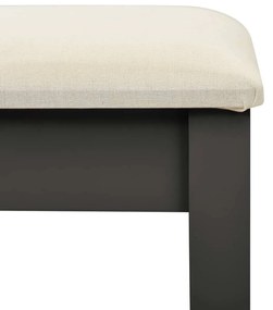 Toucador c/ banco 65x36x128 cm MDF e madeira paulownia cinzento