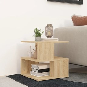 vidaXL Mesa de apoio 40x40x40 cm contraplacado cor carvalho sonoma