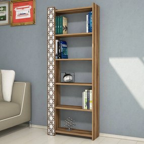 Estante City – Nogueira Branca – 64,6 cm x 170 cm x 24,2 cm