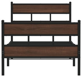 Cama sem colchão com cabeceira e pés 90x190 cm