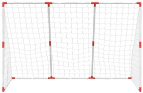 Baliza futebol infantil c/ bolas 2 em 1 184x64x124 branco