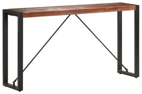 Mesa consola 150x35x76 cm madeira recuperada maciça