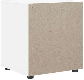 Mesa de cabeceira VISNES derivados de madeira branco 45x40x50cm